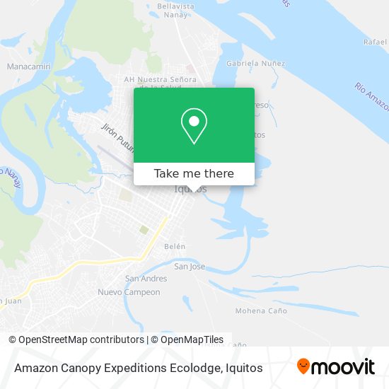 Mapa de Amazon Canopy Expeditions Ecolodge