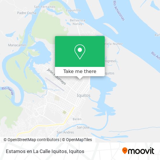 Mapa de Estamos en La Calle Iquitos