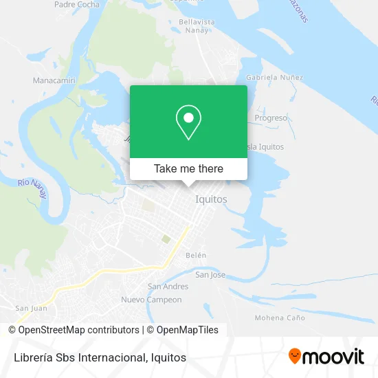 Mapa de Librería Sbs Internacional