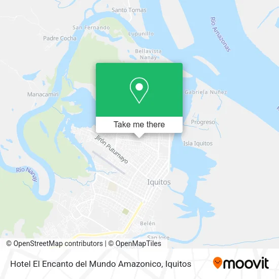 Mapa de Hotel El Encanto del Mundo Amazonico