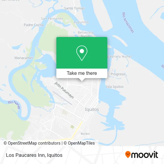 Mapa de Los Paucares Inn