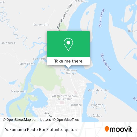 Mapa de Yakumama Resto Bar Flotante