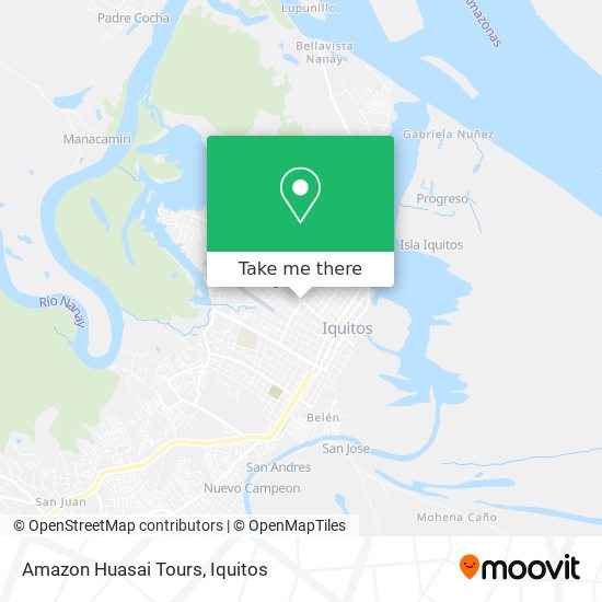 Amazon Huasai Tours map