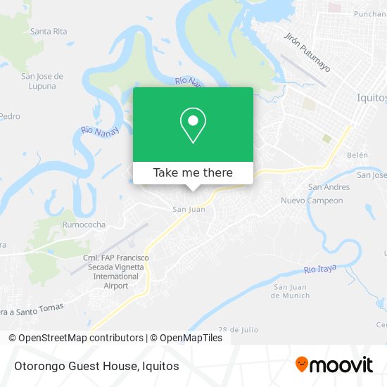 Mapa de Otorongo Guest House