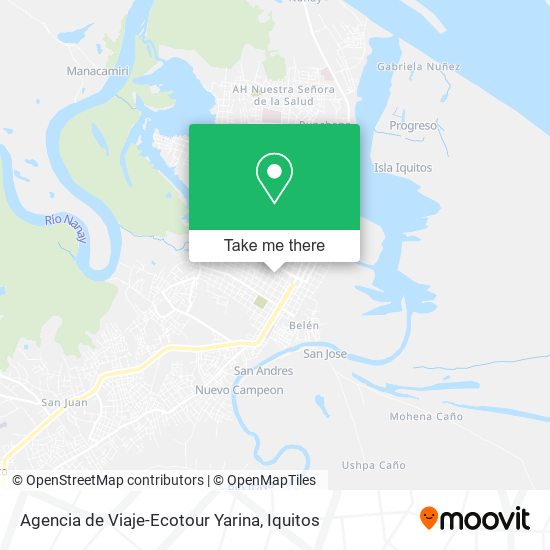 Mapa de Agencia de Viaje-Ecotour Yarina