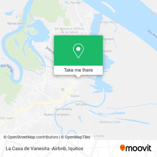 Mapa de La Casa de Vanesita -Airbnb