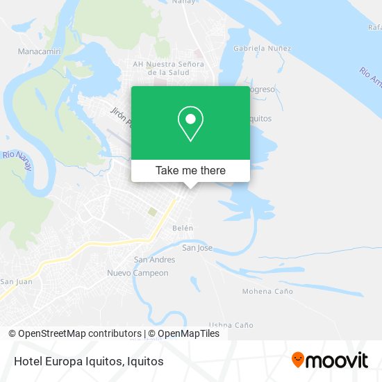 Hotel Europa Iquitos map