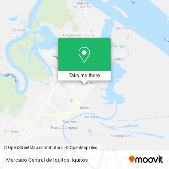 Mapa de Mercado Central de Iquitos