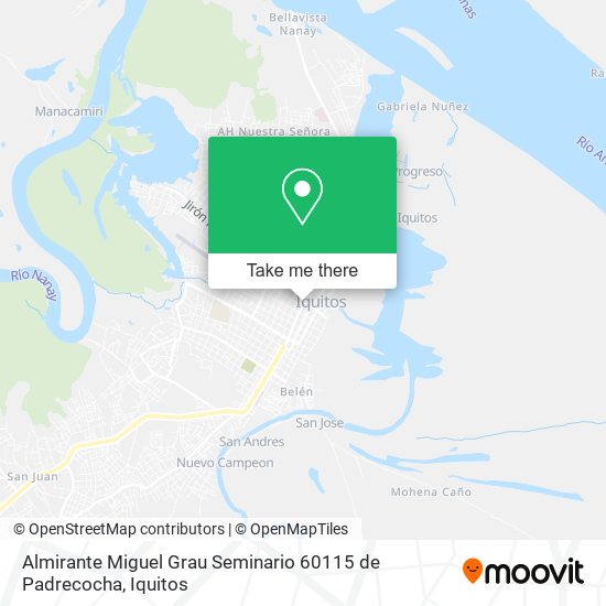 Almirante Miguel Grau Seminario 60115 de Padrecocha map