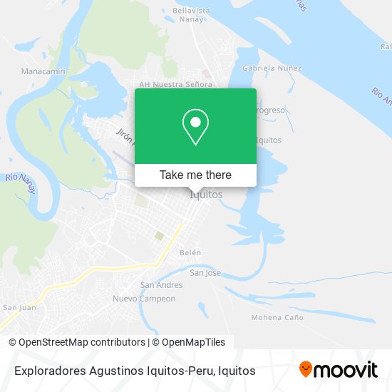 Exploradores Agustinos Iquitos-Peru map