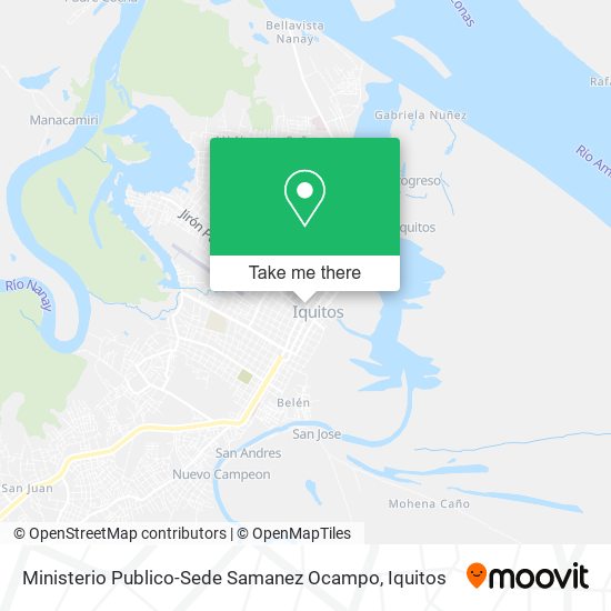 Mapa de Ministerio Publico-Sede Samanez Ocampo
