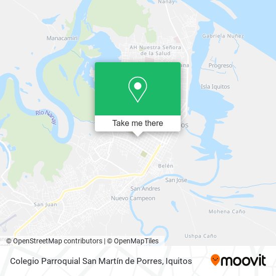 Colegio Parroquial San Martín de Porres map