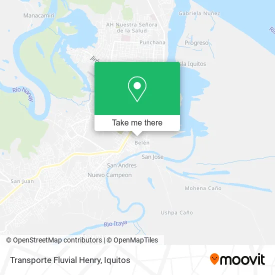 Mapa de Transporte Fluvial Henry