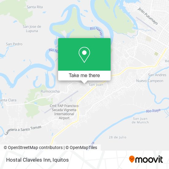 Hostal Claveles Inn map