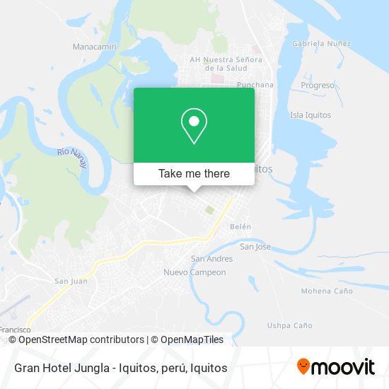 Gran Hotel Jungla - Iquitos, perú map
