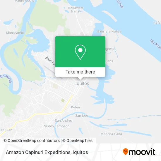 Amazon Capinuri Expeditions map