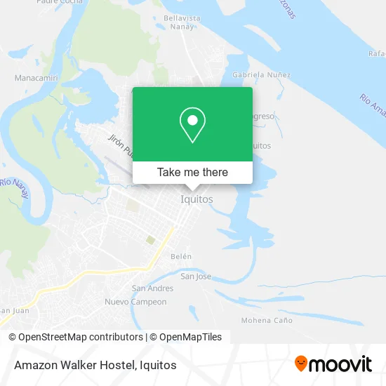 Amazon Walker Hostel map
