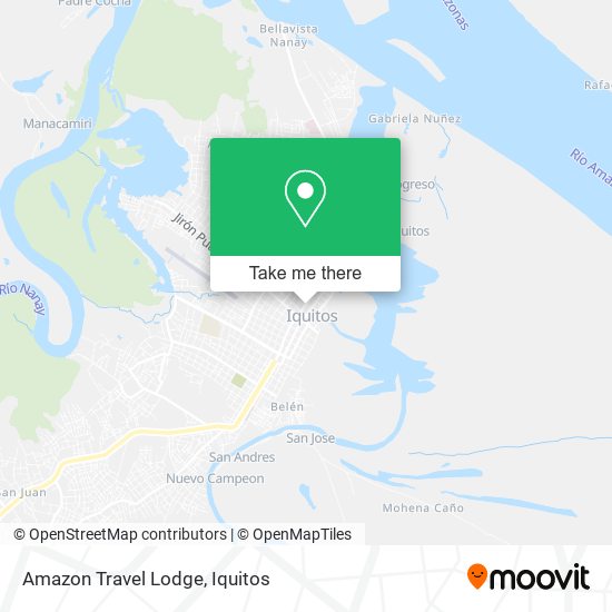 Mapa de Amazon Travel Lodge