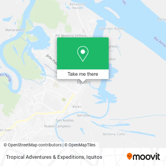Tropical Adventures & Expeditions map