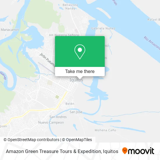 Amazon Green Treasure Tours & Expedition map