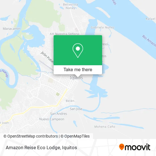 Amazon Reise Eco Lodge map