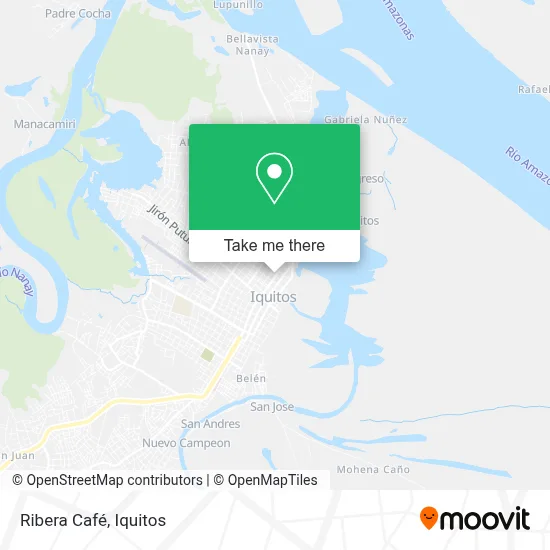Ribera Café map