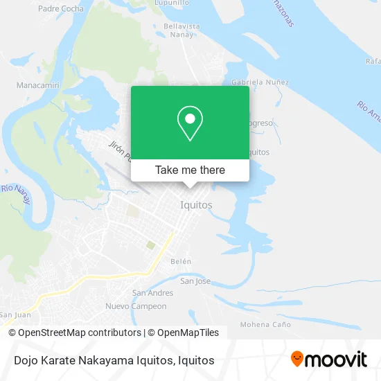 Dojo Karate Nakayama Iquitos map