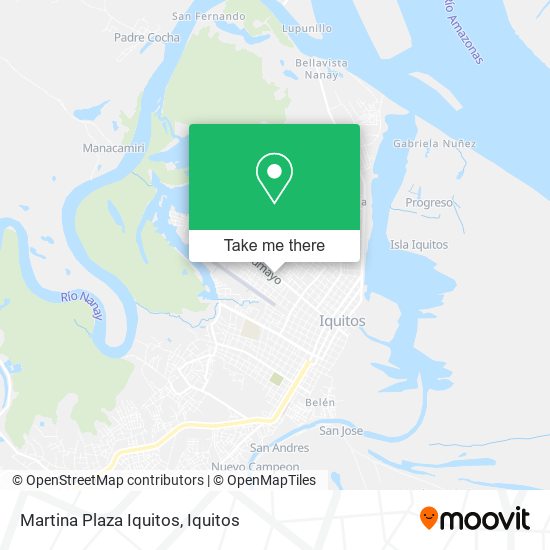 Martina Plaza Iquitos map