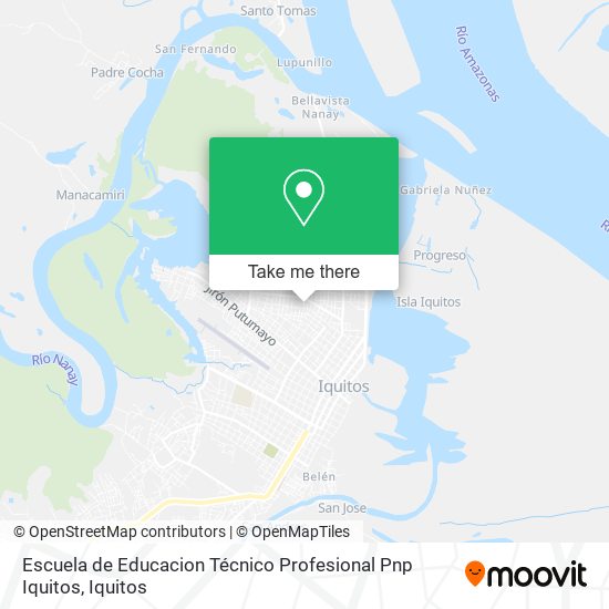 Escuela de Educacion Técnico Profesional Pnp Iquitos map