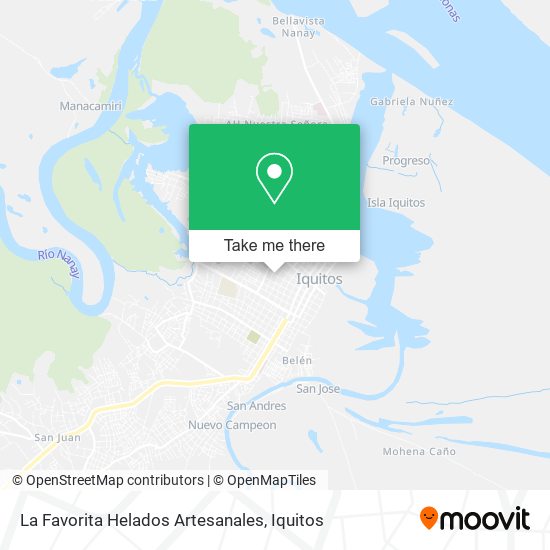 La Favorita Helados Artesanales map