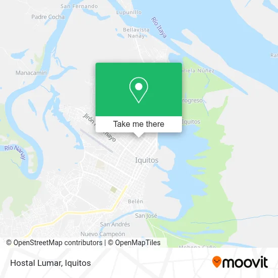 Hostal Lumar map