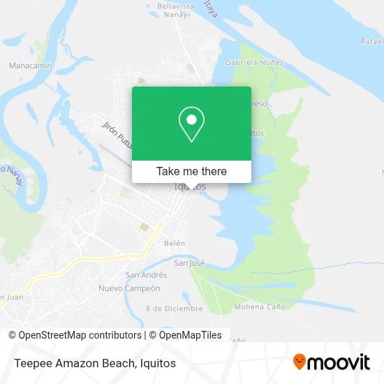 Teepee Amazon Beach map