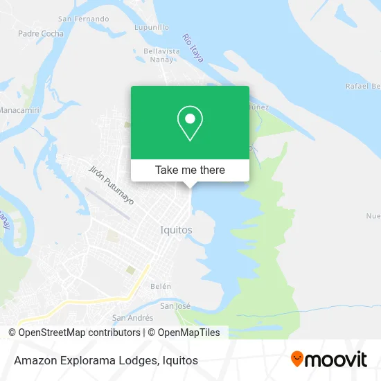 Amazon Explorama Lodges map