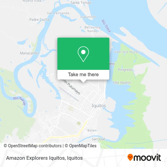 Amazon Explorers Iquitos map