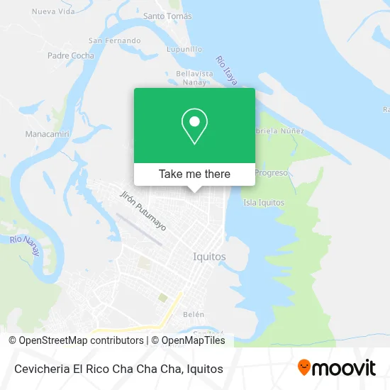 Cevicheria El Rico Cha Cha Cha map