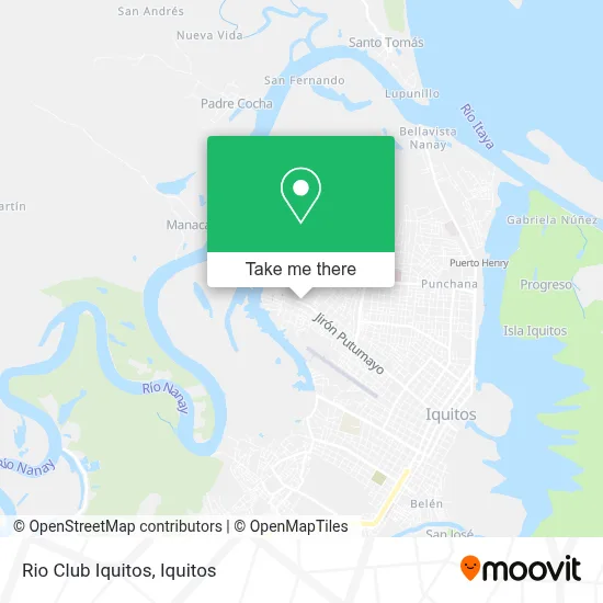 Rio Club Iquitos map