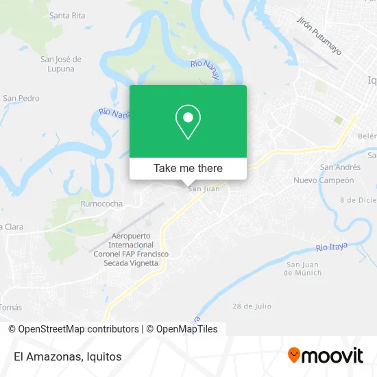 El Amazonas map