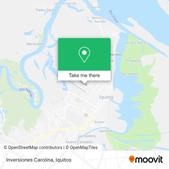 Inversiones Carolina map