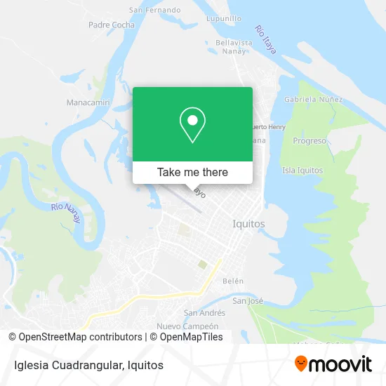 Iglesia Cuadrangular map