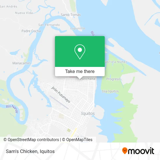 Sam's Chicken map