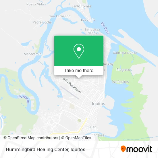 Hummingbird Healing Center map