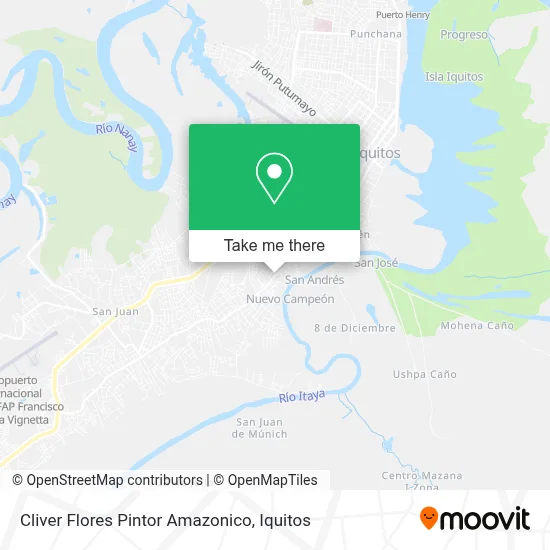Cliver Flores Pintor Amazonico map