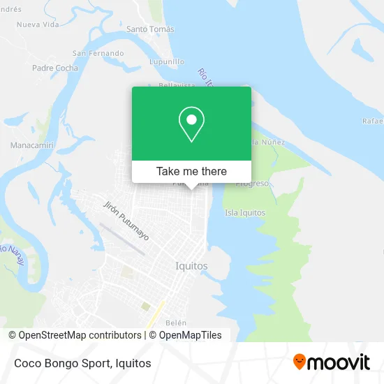 Coco Bongo Sport map