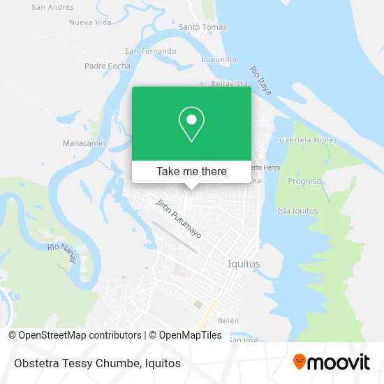 Obstetra Tessy Chumbe map