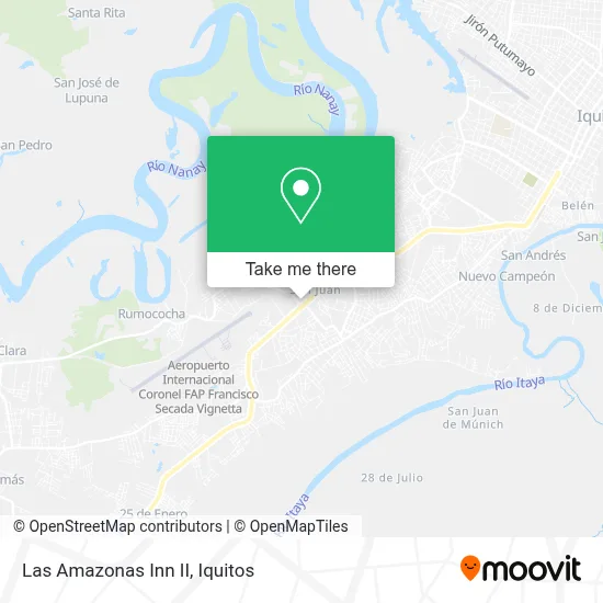 Las Amazonas Inn II map