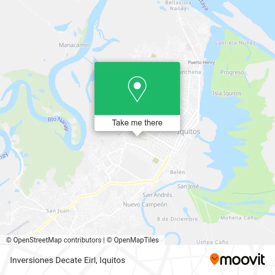 Inversiones Decate Eirl map