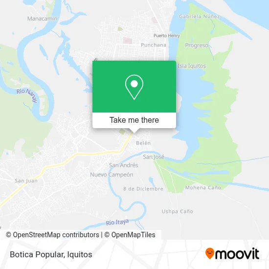 Botica Popular map
