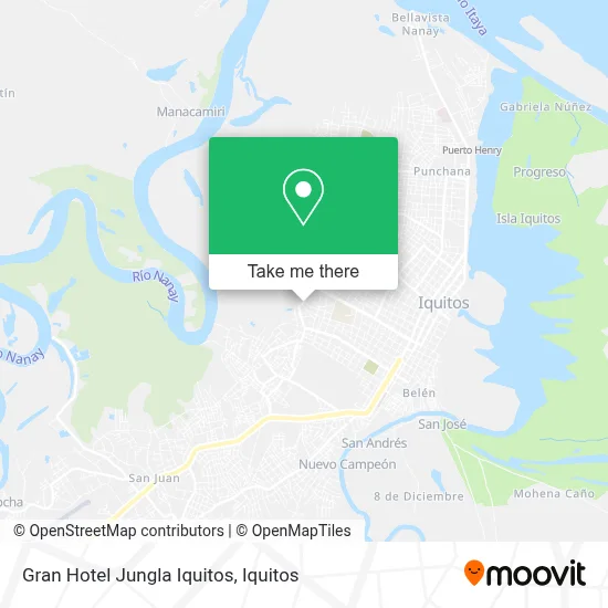 Gran Hotel Jungla Iquitos map