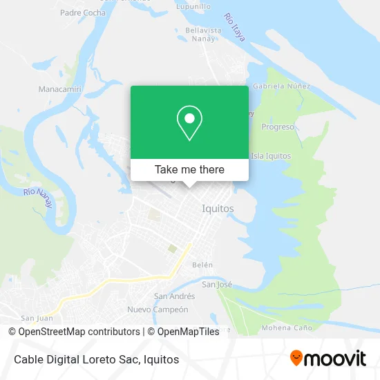 Cable Digital Loreto Sac map