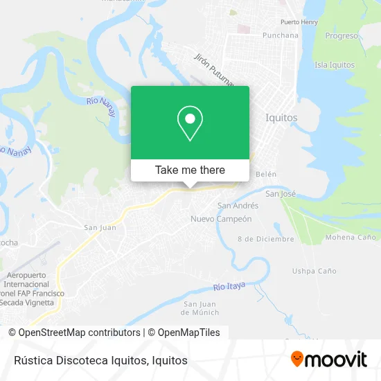 Rústica Discoteca Iquitos map